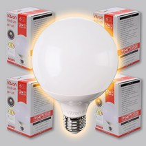 12W LED 볼전구 볼구 볼램프 주광색 주백색 전구색 숏타입 롱타입 비츠온 G95 E26, 10개, 전구색_3000K