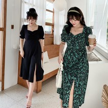 [국내당일발송]지패션 스퀘어 쉬폰 데이트룩 바캉스룩 하객룩 XL 2XL 3XL 4XL 까지