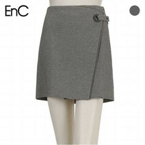 (EnC) 미니깅엄 체크 랩스커트(ENWH83882W)