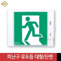LED식 벽부형 피난구 유도등 대형 단면 (무방향) KFI인증 미래테크, 1개