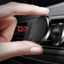 네오디움 자동차 송풍구클립 자석거치대 K3용 쏘렌토용 모닝용 안전주행 산타페용, 색상, 블랙