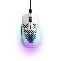 SteelSeries 에어록스3 초경량 게이밍 마우스 8500 CPI 트루무브 코어 광학 센서 59g 방수 디자인 범용성 USBC 연결 스노우, Gaming Mouse, Onyx