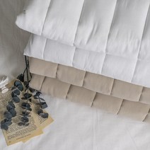 침대 패드 고정밴딩 이불 먼지없는 순면 피그먼트 워싱 매트리스 요 바닥 슈퍼싱글 퀸 라지킹 사이즈, 엘리_베이지