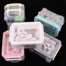 3단 실바늘세트 바느질세트 옷수선 반짇고리 반짓고리, 단품, 상세페이지 참조