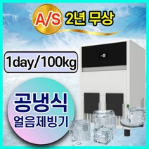 애프터눈 공냉식 얼음제빙기 DIM-110A 100kg 업소용 영업용 대용량 각얼음 카페 커피