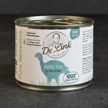 닥터링크 no.35 퓨어 칠면조 (무곡물 그레인프리) 200g /고양이 주식캔 주식사료 습식사료, 6개(1박스)