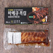[케이쿡] 숯불구이향 바베큐 폭립 400g x 3팩, 3개