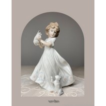 [앤틱/M] 야드로 소녀와 아기 고양이 Kitten Gathering 6941, 확인하였습니다.