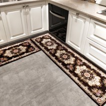 SKANDSALO 북유럽 감성 미끄럼방지 발판 주방매트, 191브라운