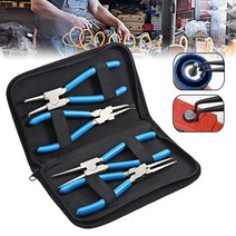 스냅링플라이어 축용 구멍용 멈춤링 벌림 오므림 공구 체결 제거 4종 세트, 기본선택