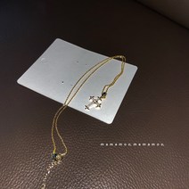 실버 큐빅 목걸이 패션 목걸이 우리들의 블루스 신민아 한지민 엄정화 이정은 목걸이 스타일 패션