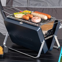 [화로대음식] 캠프미 캠핑 화로대 불멍 접이식 휴대용 멀티 바베큐, 옐로우1