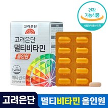 식약처 인증 고려은단 멀티 비타민 올 인원 60정 유재석 광고 무기질 영국산 바이타민 C E 씨 이 식물 유래 유례 해조 칼슘 마그네슘 B군 8종 고러은단, 300정 (10개월)