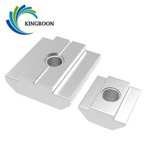 Kingroon 20pc 40pc m3 m4 m5 m6 t 블록 스퀘어 너트 t-트랙 슬라이딩 해머 너트 패스너 알루미늄 프로파일 2020 3030 3d 프린터, 3030-m5, 40피스