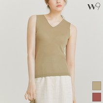 W9 [W Lounge] V넥 나시 니트_TMKAB26W21-T