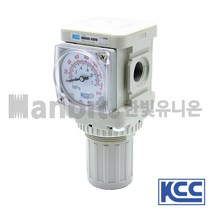 KCC정공 에어레귤레이터 KAR601-10BG 레규레이터 압력조절밸브, 1개