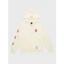 VOLCOM DEADLY 스톤 컴포트핏 후드 집업 아이보리