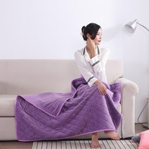 휴대용전기히터 usb충전 USB 전기 히터 담요 적외선 난방 패널 다기능 패러아이 벨벳 패드 시트, 03 purple_02 100x140cm, 03 purple_02 100x140cm