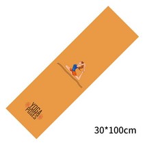 필라테스매트 홈트매트 요가매트 30*100cm 냉각 스포츠 타월 요가 매트 커버 미끄럼 방지 체육관 피트니스, 10 은