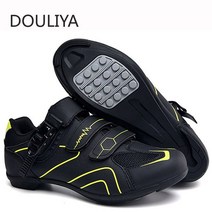 자전거 앞바구니 보관함 DOULIYA 여름 잠금 없는 사이클링 신발 플랫 페달 남성 클리트 스니커즈 MTB 여성 실내 부츠 3647, 41, Yellow Lock-Free