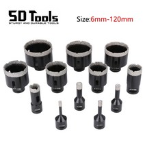 코어드릴 비트 건식 습식 m14 스레드 진공 브레이징 드라이 다이아몬드 링 세라믹 타일, 40mm