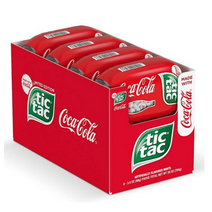 Tic Tac 틱택 코카 콜라맛 민트 캔디 83g 8팩, 8개