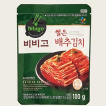 CJ더마켓 집반찬 집밥 가정식 자취템 탑티어 비비고 썰은배추김치 배추 총각 열무 국산 업소용 김치 100G 5개, 27세트