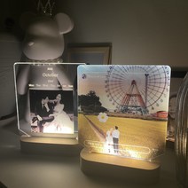 LED 주문제작 사진 드로잉 아크릴 무드등[집들이 기념일 커플 친구 선물], 디자인형