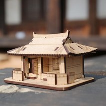 기와집 조립 모형 만들기 DIY 건축 건물 나무 한옥, 본상품선택, 1, 본상품선택