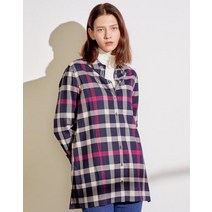 21FW 네이비 체크 울혼방 긴팔셔츠 DLSH1D903N3