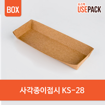 사각종이접시 KS28 1800개 BOX, 단품, 단품