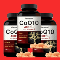 Naturbell CoQ10 유비퀴논 코큐10 400mg 240캡슐 3개