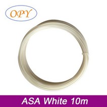 3D펜 필라멘트 재료 3D프린터 Asa 3D 프린터 Uv 1.75Mm 1Kg 플라스틱 스레드 10M 100G 샘플 검정 흰색, ASA White 10M_China