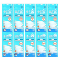 JW중외제약 좋은숨 KF94 마스크 10매 국내 제약회사 유통제품, 1매입, 100매, 화이트