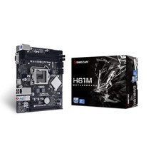 BIOSTAR Intel LGA1155 CPU 대응 H61 칩셋 탑재 MicroATX 마더보드 [ H61MHV3 ]