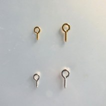 다이어리레시피 비즈 레진 공예 아트 9핀 T핀 악세사리 부자재, Silver-8mm