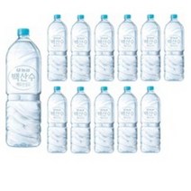 백산수 무라벨, 2L, 27개