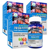 캐나다 코랄 칼슘 프리미엄 90정X3개/비소성 산호칼슘 마그네슘 아연 비타민D, 3개