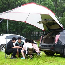 야외 피크닉 오토캠핑 자동차 어닝 타프 그늘막, 상품선택, 차량용텐트 화이트