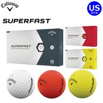 Callaway 캘러웨이 SuperFast 슈퍼패스트 골프공 15개입, 1상자(15개입)개, 레드