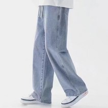 ZD40 워싱 와이드 밴딩 청바지