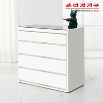 라자가구 리브 모티스 800 아일랜드 서랍장 RSW008C, 올화이트 무광