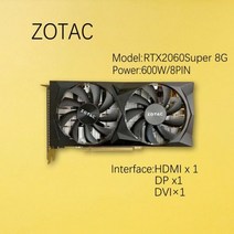 ZOTAC Geforce NVIDIA RTX2060Super 8G RTX2070 2080 11G 비디오 카드 그래픽 GPU, 12 RTX2060Super 8G