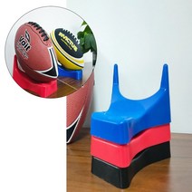 럭비공 받침대 1P 색상선택 거치대 킥런볼 보관 홀더 미식 축구공 삼각형 구조 미끄럼 방지, A_블랙
