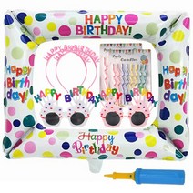 올인원 생일파티 홈파티 기념일 세트, 2인