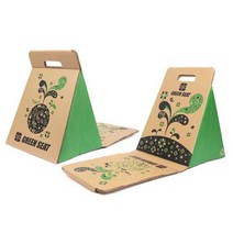 종이 등받이 의자 A타입 그린 피크닉 돗자리 바닥 페이퍼