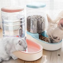 강아지 밥주는기계 물통 반자동 용품점 중형견 고양이 그릇 급식기 밥 정수기 자율배식 애묘, 급수기 민트, 상세페이지 참조