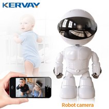 CCTV 방범카메라 애완동물 카메라 1080p 로봇 ip 보안 360, 흰색 로봇, 협력사, 나는 플러그