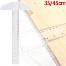 골든트리 조립식 분리 제도용 T자 직각자 기억자 ㄱ자, 35cm