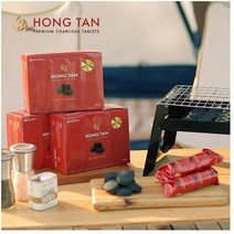 친환경 캠핑용 착화 간편 홍탄 숯 바베큐용 3-4인용(100개입), 홍탄숯x100개입(box)